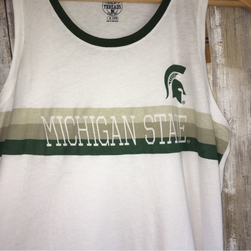 NWT NCAA Michigan State White Tank - Picture 2 of 4